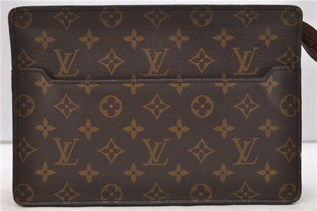 Authentic Louis Vuitton Monogram Pochette Homme Clutch Hand Bag M51795 LV 2232D