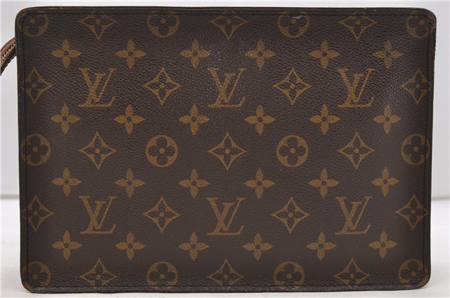 Authentic Louis Vuitton Monogram Pochette Homme Clutch Hand Bag M51795 LV 2232D