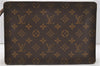 Authentic Louis Vuitton Monogram Pochette Homme Clutch Hand Bag M51795 LV 2232D