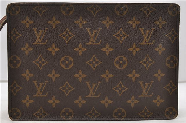 Authentic Louis Vuitton Monogram Pochette Homme Clutch Hand Bag M51795 LV 2232D