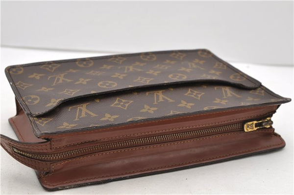 Authentic Louis Vuitton Monogram Pochette Homme Clutch Hand Bag M51795 LV 2232D