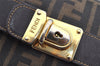 Authentic FENDI Zucca Vintage Hand Bag Purse Canvas Leather Brown Junk 2234I