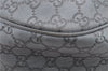 Auth GUCCI Guccissima Sukey Shoulder Tote Bag GG Leather 232955 Silver 2236D