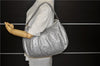 Auth GUCCI Guccissima Sukey Shoulder Tote Bag GG Leather 232955 Silver 2236D