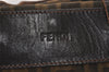 Authentic FENDI Zucca Vintage Folding Tote Hand Bag Nylon Leather Brown 2236I