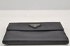 Authentic PRADA Vintage Saffiano Leather Bifold Wallet Purse Black Junk 2237I