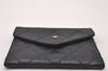 Authentic CHANEL Calf Skin Bicolore CC Logo Vintage Coin Case Purse Black 2238I