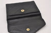 Authentic CHANEL Calf Skin Bicolore CC Logo Vintage Coin Case Purse Black 2238I