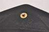 Authentic CHANEL Calf Skin Bicolore CC Logo Vintage Coin Case Purse Black 2238I