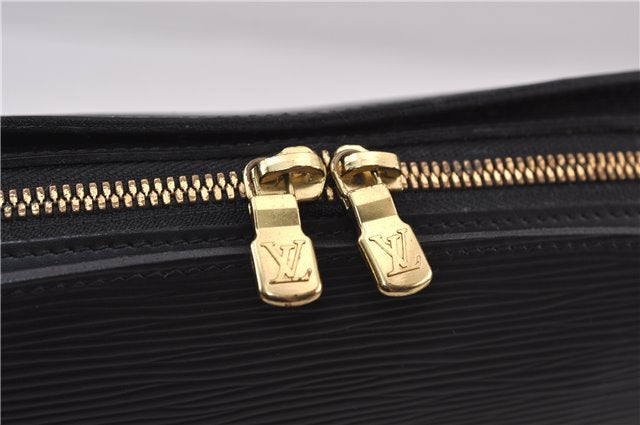 Authentic Louis Vuitton Epi Dauphine GM Pouch Clutch Bag Black M48432 LV 2239D