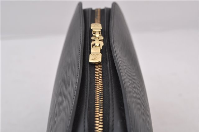 Authentic Louis Vuitton Epi Dauphine GM Pouch Clutch Bag Black M48432 LV 2239D