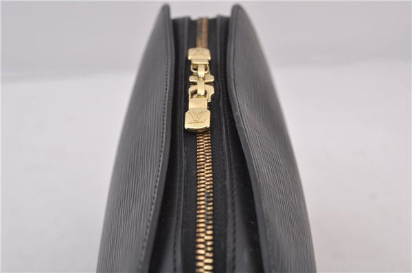 Authentic Louis Vuitton Epi Dauphine GM Pouch Clutch Bag Black M48432 LV 2239D