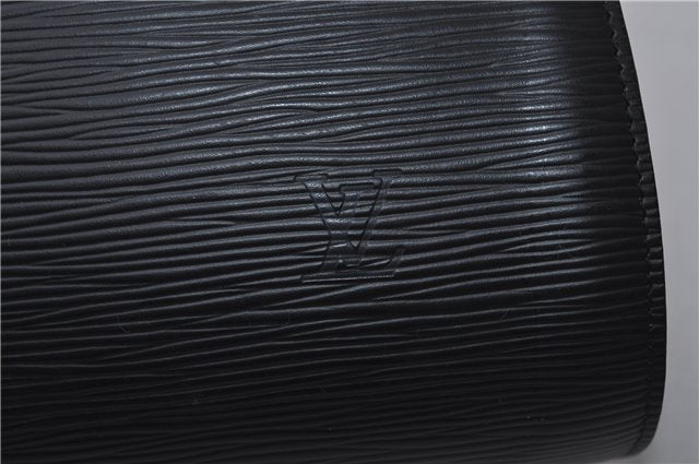 Authentic Louis Vuitton Epi Dauphine GM Pouch Clutch Bag Black M48432 LV 2239D