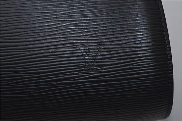 Authentic Louis Vuitton Epi Dauphine GM Pouch Clutch Bag Black M48432 LV 2239D