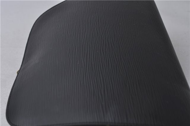 Authentic Louis Vuitton Epi Dauphine GM Pouch Clutch Bag Black M48432 LV 2239D