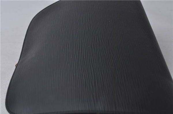 Authentic Louis Vuitton Epi Dauphine GM Pouch Clutch Bag Black M48432 LV 2239D