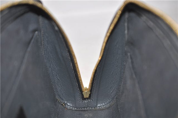 Authentic Louis Vuitton Epi Dauphine GM Pouch Clutch Bag Black M48432 LV 2239D