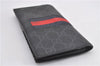 Authentic GUCCI Sherry Line Long Wallet Purse GG PVC Leather 408836 Black 2239F