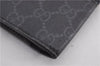 Authentic GUCCI Sherry Line Long Wallet Purse GG PVC Leather 408836 Black 2239F