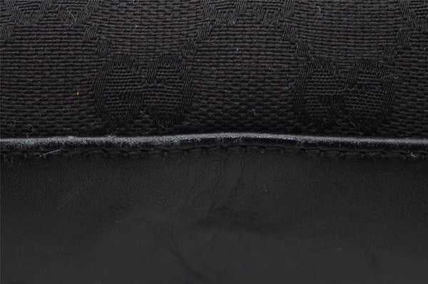 Authentic GUCCI Shoulder Hand Bag Purse GG Canvas Leather 0014231 Black 2239I