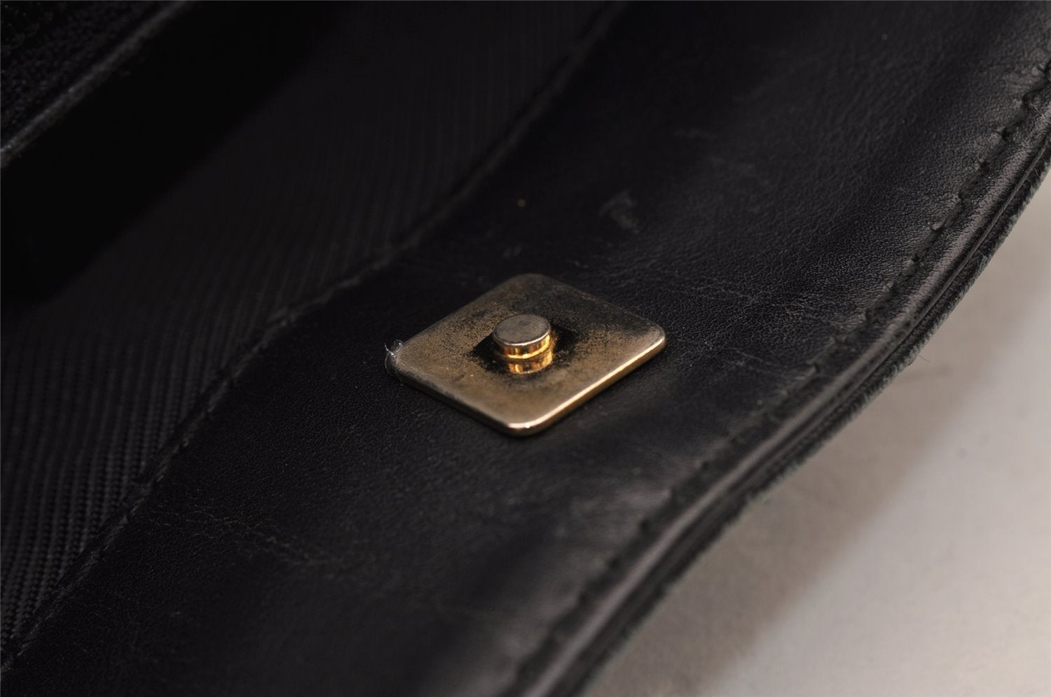 Authentic GUCCI Shoulder Hand Bag Purse GG Canvas Leather 0014231 Black 2239I