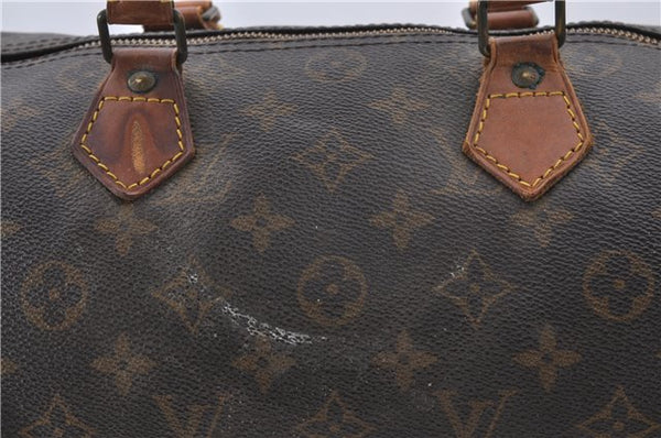 Authentic Louis Vuitton Monogram Speedy 30 Hand Bag M41526 LV 2241D