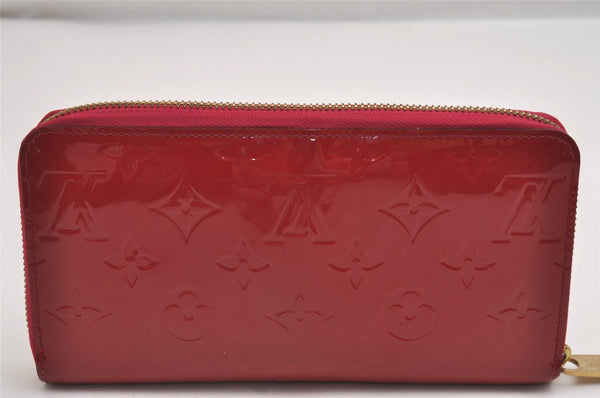 Authentic Louis Vuitton Vernis Zippy Wallet Long Purse Pink M91597 LV 2241I