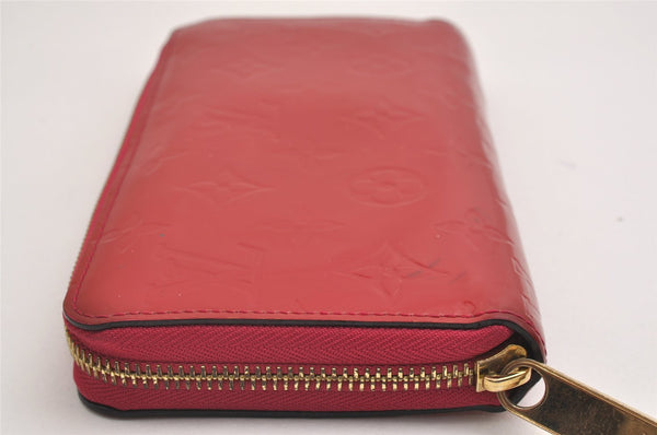 Authentic Louis Vuitton Vernis Zippy Wallet Long Purse Pink M91597 LV 2241I