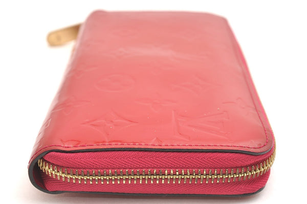 Authentic Louis Vuitton Vernis Zippy Wallet Long Purse Pink M91597 LV 2241I