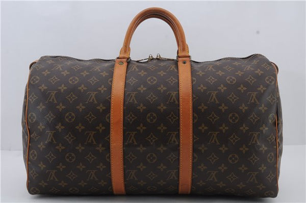 Authentic Louis Vuitton Monogram Keepall 50 Boston Bag M41426 LV 2242D