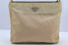 Authentic PRADA TESSUTO CITY Vintage Nylon Shoulder Hand Bag B6242 Beige 2242I