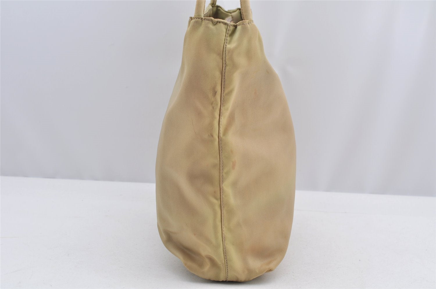 Authentic PRADA TESSUTO CITY Vintage Nylon Shoulder Hand Bag B6242 Beige 2242I