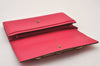 Authentic GUCCI Vintage Horsebit Long Wallet Purse Leather 317734 Pink 2243I