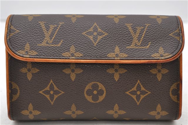 Auth Louis Vuitton Monogram Pochette Florentine Pouch Waist Bag M51855 LV 2244D