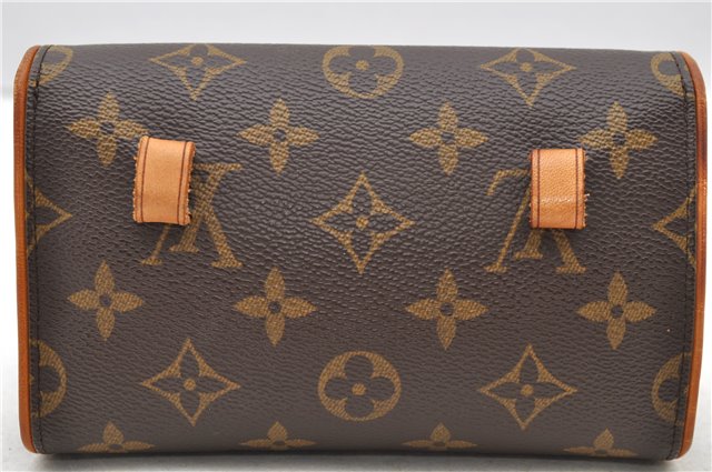 Auth Louis Vuitton Monogram Pochette Florentine Pouch Waist Bag M51855 LV 2244D