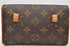 Auth Louis Vuitton Monogram Pochette Florentine Pouch Waist Bag M51855 LV 2244D