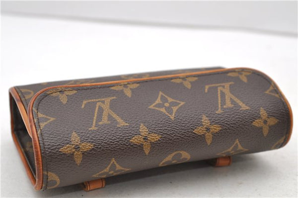 Auth Louis Vuitton Monogram Pochette Florentine Pouch Waist Bag M51855 LV 2244D