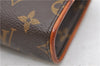 Auth Louis Vuitton Monogram Pochette Florentine Pouch Waist Bag M51855 LV 2244D