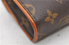 Auth Louis Vuitton Monogram Pochette Florentine Pouch Waist Bag M51855 LV 2244D