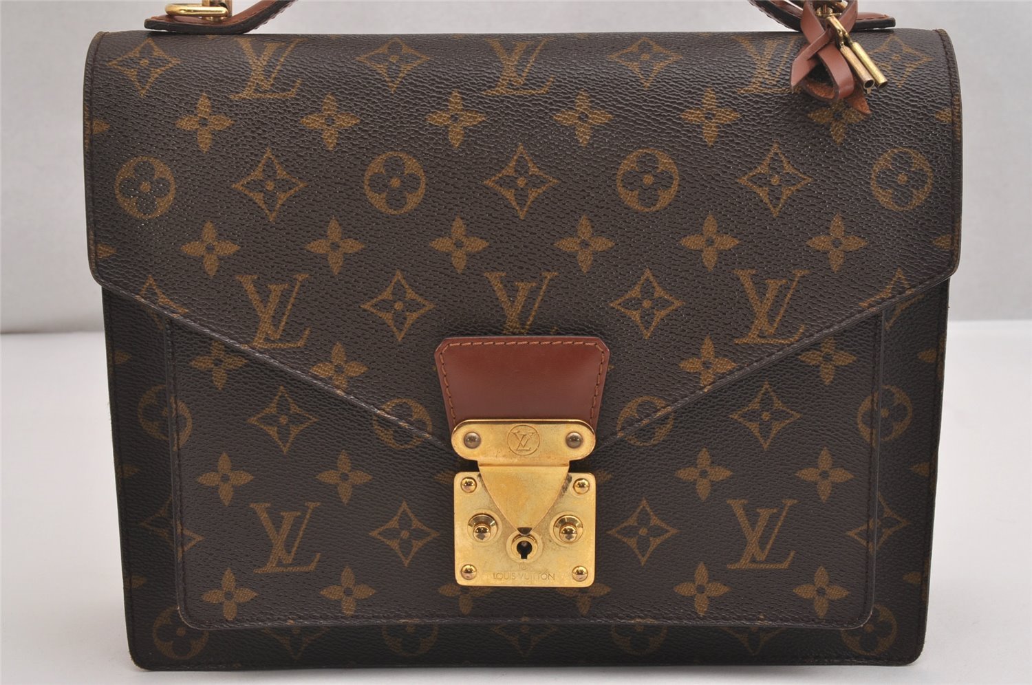 Authentic Louis Vuitton Monogram Monceau 2Way Shoulder Hand Bag M51185 LV 2244I