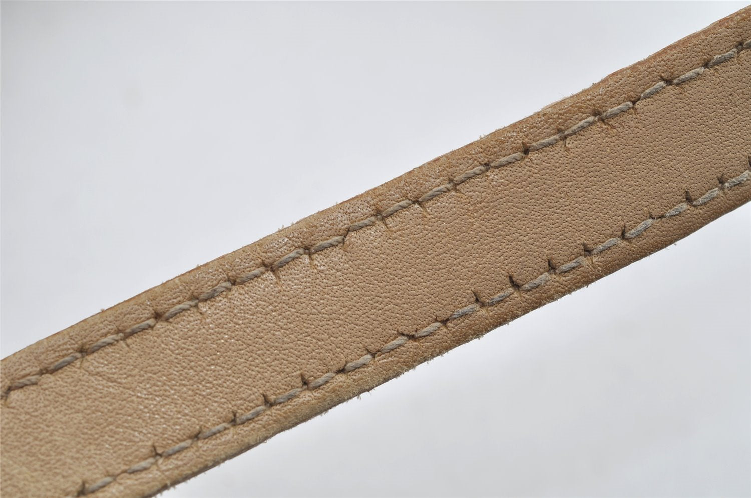 Authentic GUCCI Vintage Shoulder Tote Bag GG Canvas Leather 31244 Beige 2245I