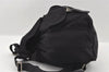 Authentic PRADA VELA Nylon Leather Drawstring Backpack B2811F Black 2246I