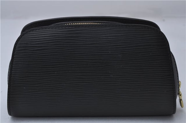 Authentic Louis Vuitton Epi Dauphine Cosmetic Pouch Black M48442 LV 2247D