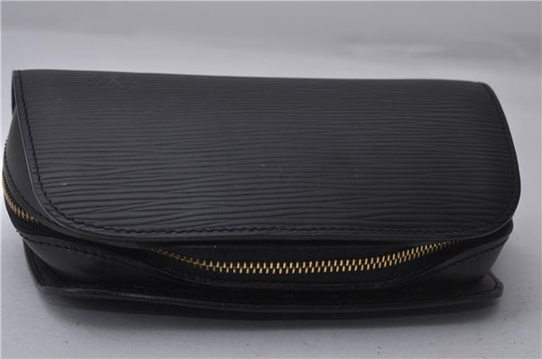 Authentic Louis Vuitton Epi Dauphine Cosmetic Pouch Black M48442 LV 2247D