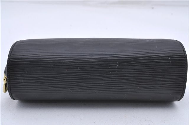 Authentic Louis Vuitton Epi Dauphine Cosmetic Pouch Black M48442 LV 2247D