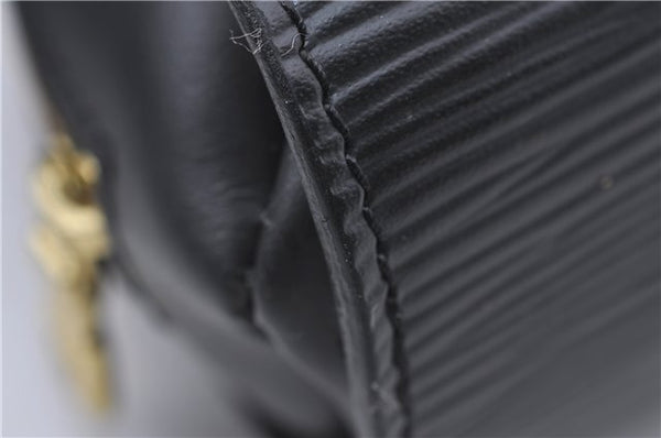 Authentic Louis Vuitton Epi Dauphine Cosmetic Pouch Black M48442 LV 2247D