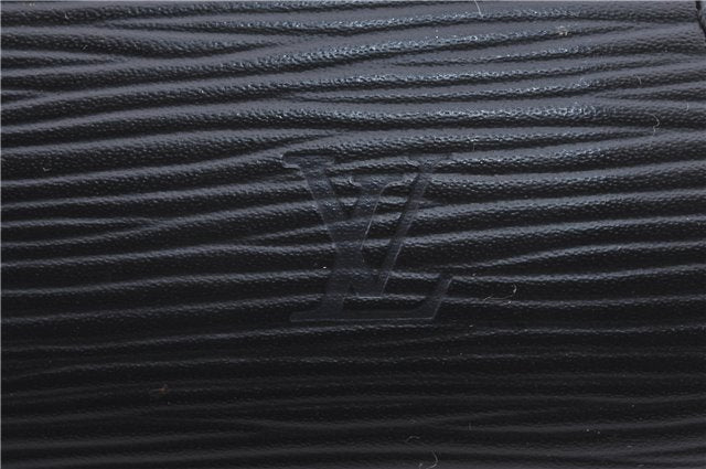 Authentic Louis Vuitton Epi Dauphine Cosmetic Pouch Black M48442 LV 2247D
