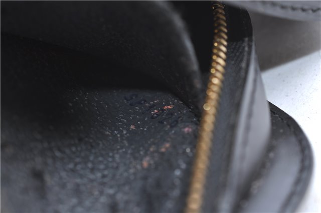 Authentic Louis Vuitton Epi Dauphine Cosmetic Pouch Black M48442 LV 2247D