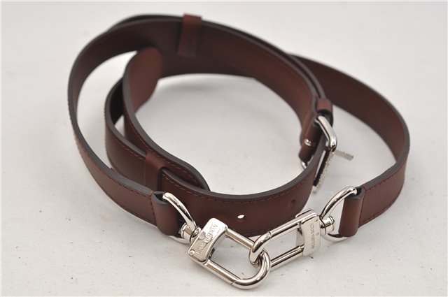Authentic Louis Vuitton Leather Shoulder Strap Brown 38.6-47.8