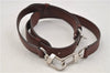 Authentic Louis Vuitton Leather Shoulder Strap Brown 38.6-47.8" LV 2247E